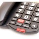 CORDED PHONES OSIO OSWB-4760B ΜΕ SOS BUTTON + ΑΝΟΙΚΤΗ ΑΚΡΟΑΣΗ BLACK